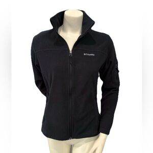 Columbia Black Fleece Full Zip Jacket Women’s Size Small Outdoor Activewear